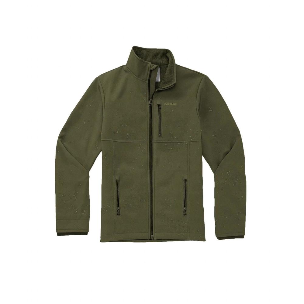 NEW OVER UNDER men's hydratech fleece jacket in olive